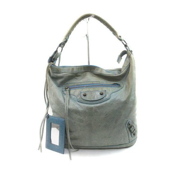 Balenciaga Handbags - Auth Balenciaga The Day Hand Bag Green #20220B10